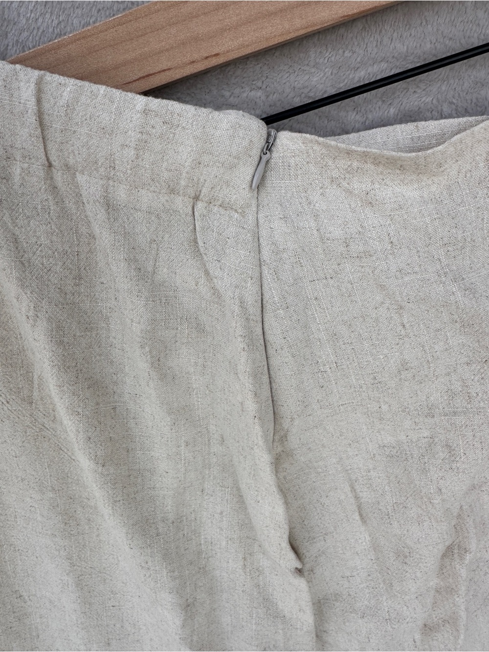 NWT Wrap Skirt, linen blend - Picture 5 of 6